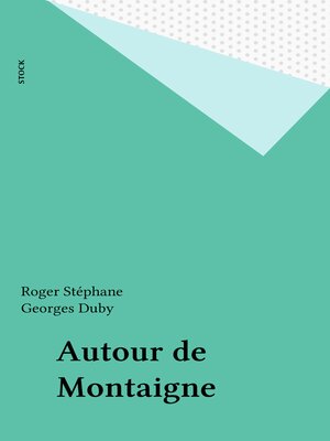 cover image of Autour de Montaigne